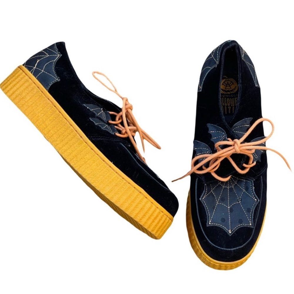 Strange Cvlt Halloween Krypts Black & Orange Spiderweb Creepers